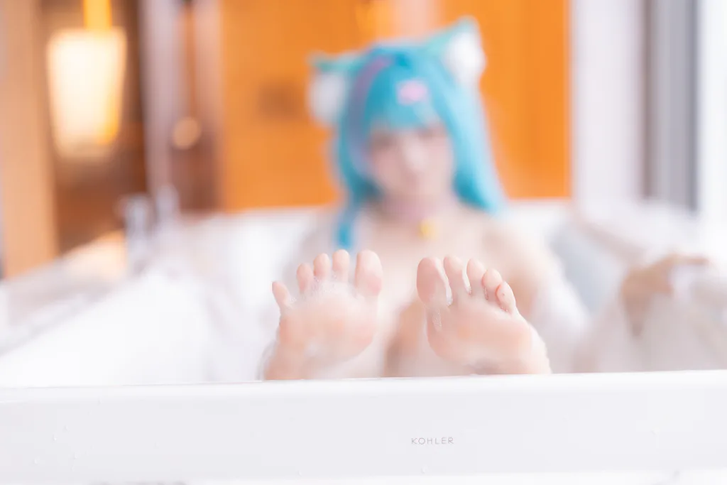 Xiaoyukiko NO.008 – Mint PJs 异环 薄荷 浴室睡衣[42P/80MB]-无料摄影圈