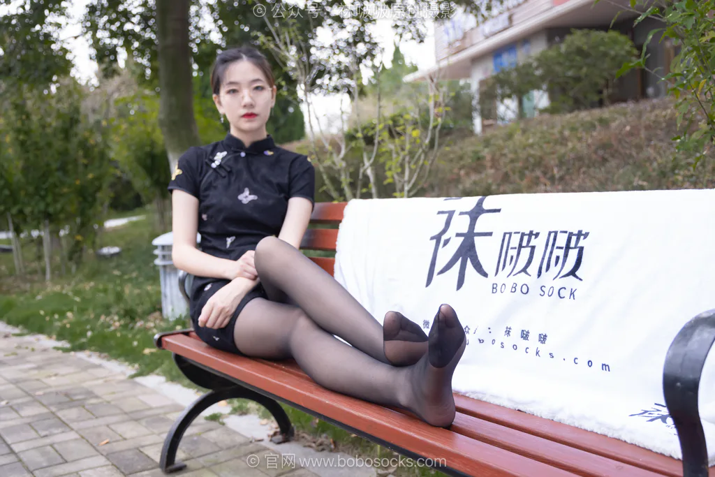 [BoBoSocks袜啵啵]NO.747 小甜豆-高跟鞋、薄黑丝、旗袍[135P/1V/5.65GB]插图2