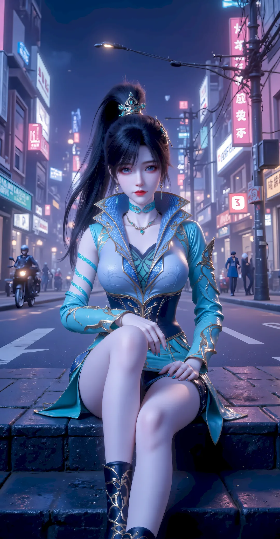 AI绘画 1159 青鳞 [44P/667M]-无料摄影圈