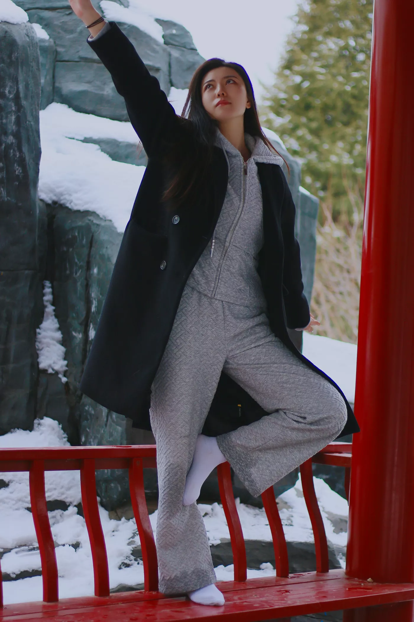 [织梦映像]NO.060 踏雪无痕-首次雪景拍摄，天寒地冻[300P/1V/3.58GB]插图1