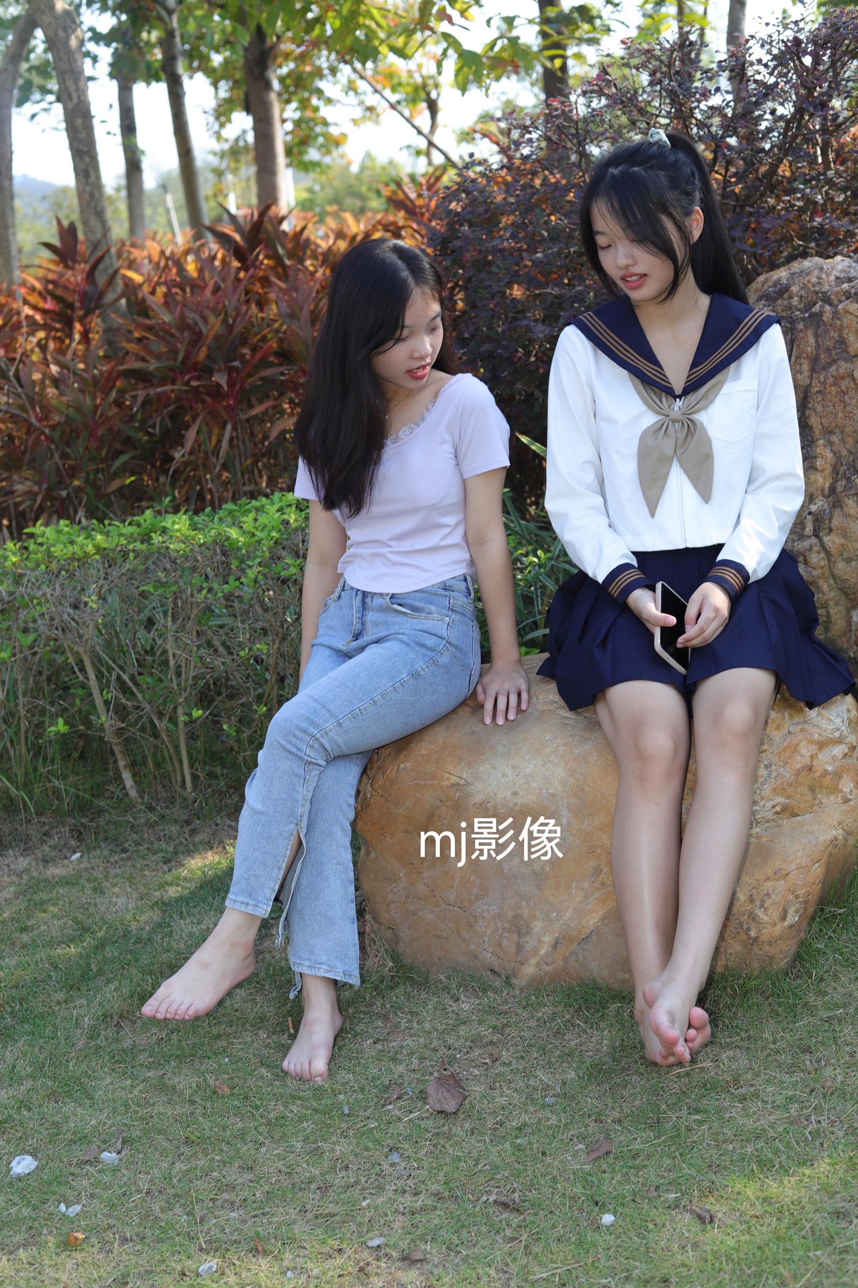 Pary摄影 NO.063 诗诗与小然户外展示原味嫩脚丫 [100P/0.99GB]插图