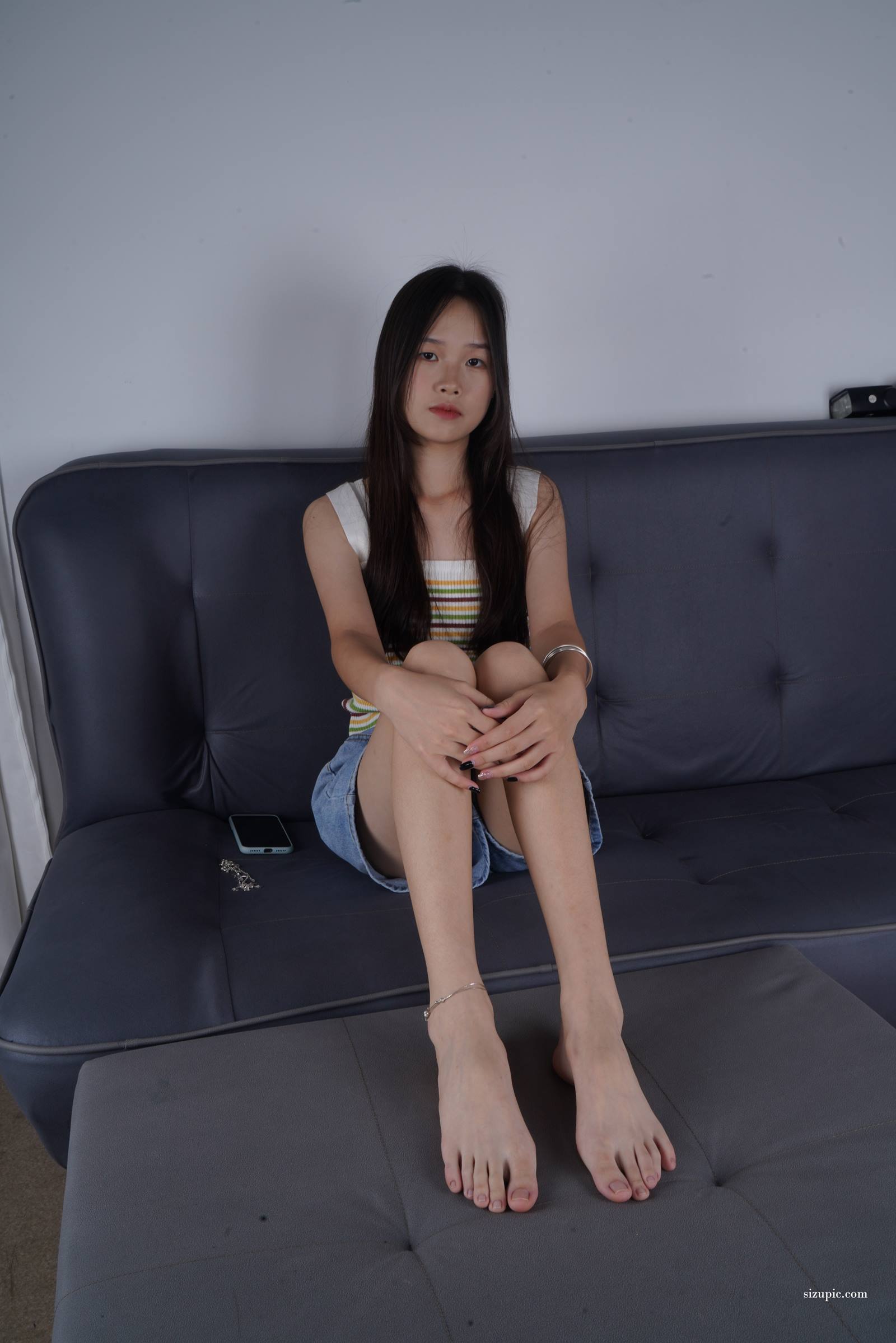 Pary摄影 NO.122 此脚只应天上有，新模文文37码绝美美脚首秀[93P/340MB]插图1