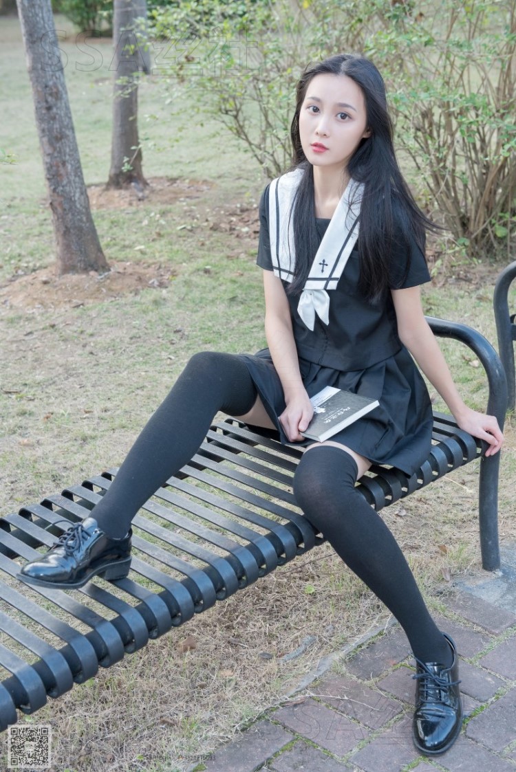 [SSA丝社] NO.060 公园里的JK制服美腿 [99P/199MB]插图