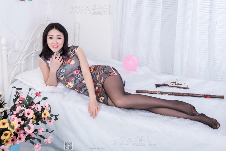 [SSA丝社] NO.069 云云 复古旗袍黑丝穿搭示范[99P/106M]插图1