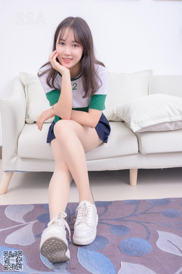 图片[1]-SSA丝社 第215期：小夏的肉丝齐臀短裙（上） [99P/89M]-无料摄影圈