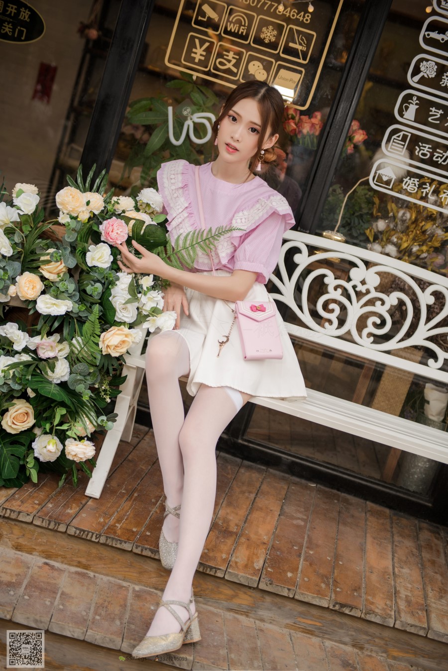 图片[1]-[SSA丝社]超清写真 NO.009 琪琪 超薄5D长筒袜街拍 [99P/1.10GB]-无料摄影圈