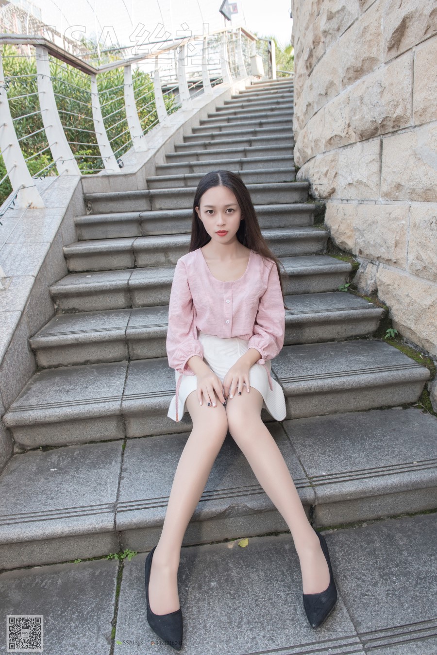 图片[2]-[SSA丝社]超清写真 NO.052 西西 街拍小白裙 [120P/2.02GB]-无料摄影圈