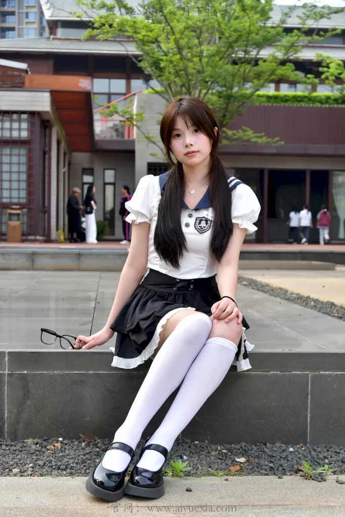 图片[3]-爱月下 NO.791 兔兔【林间甜妹】林间清风光影里，JK少女尽显元气娇俏[100P/1V/4.81GB]-无料摄影圈