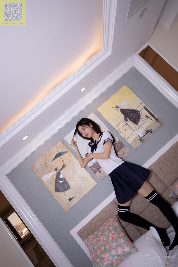 图片[2]-[LSS山茶摄影]NO.118 学妹制服棉袜rosi [74P/211MB]-无料摄影圈