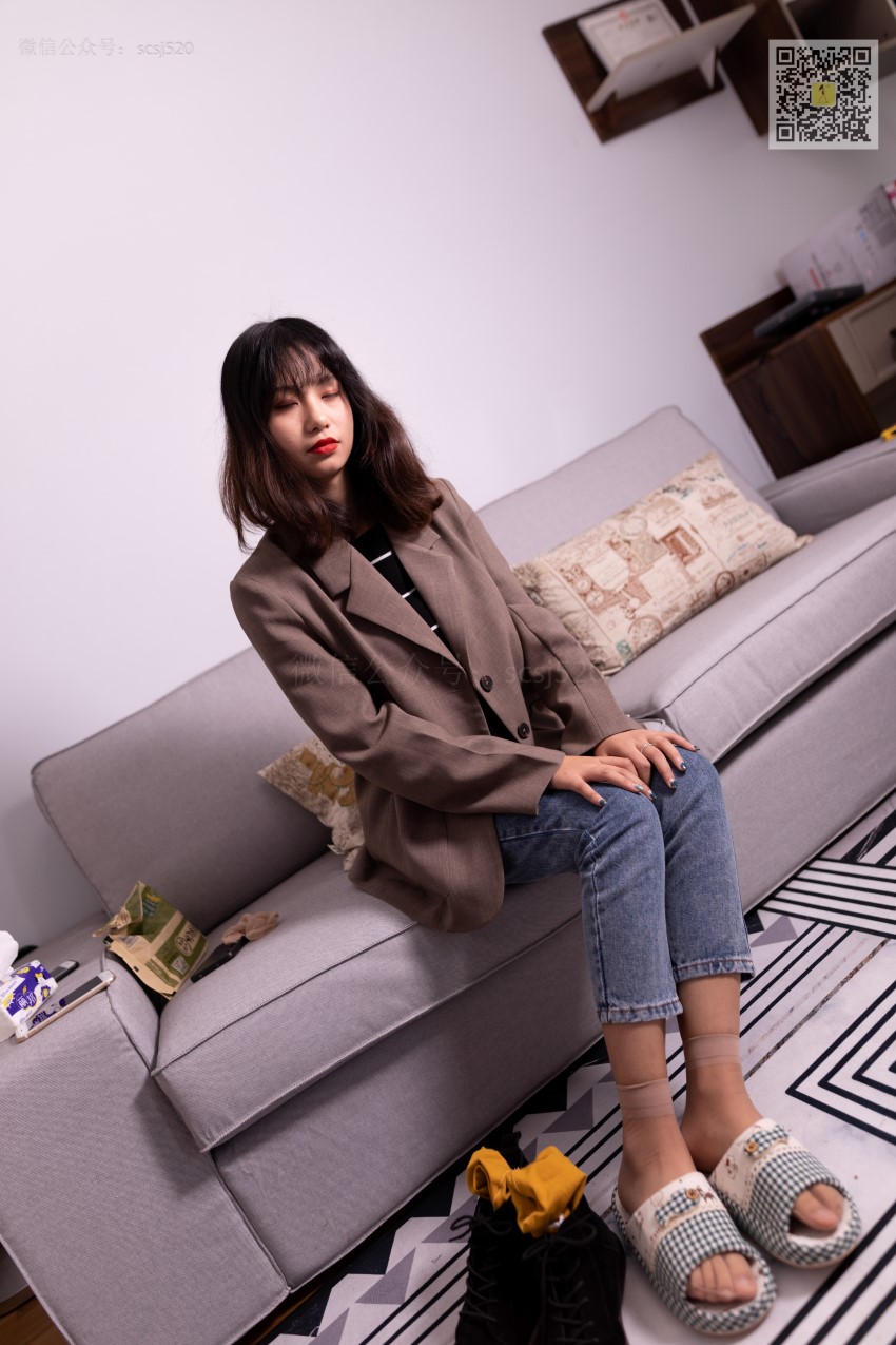 图片[2]-[LSS山茶摄影]NO.278 婷婷 丝袜棉袜哪个是你最爱 [82P/0.98G]-无料摄影圈