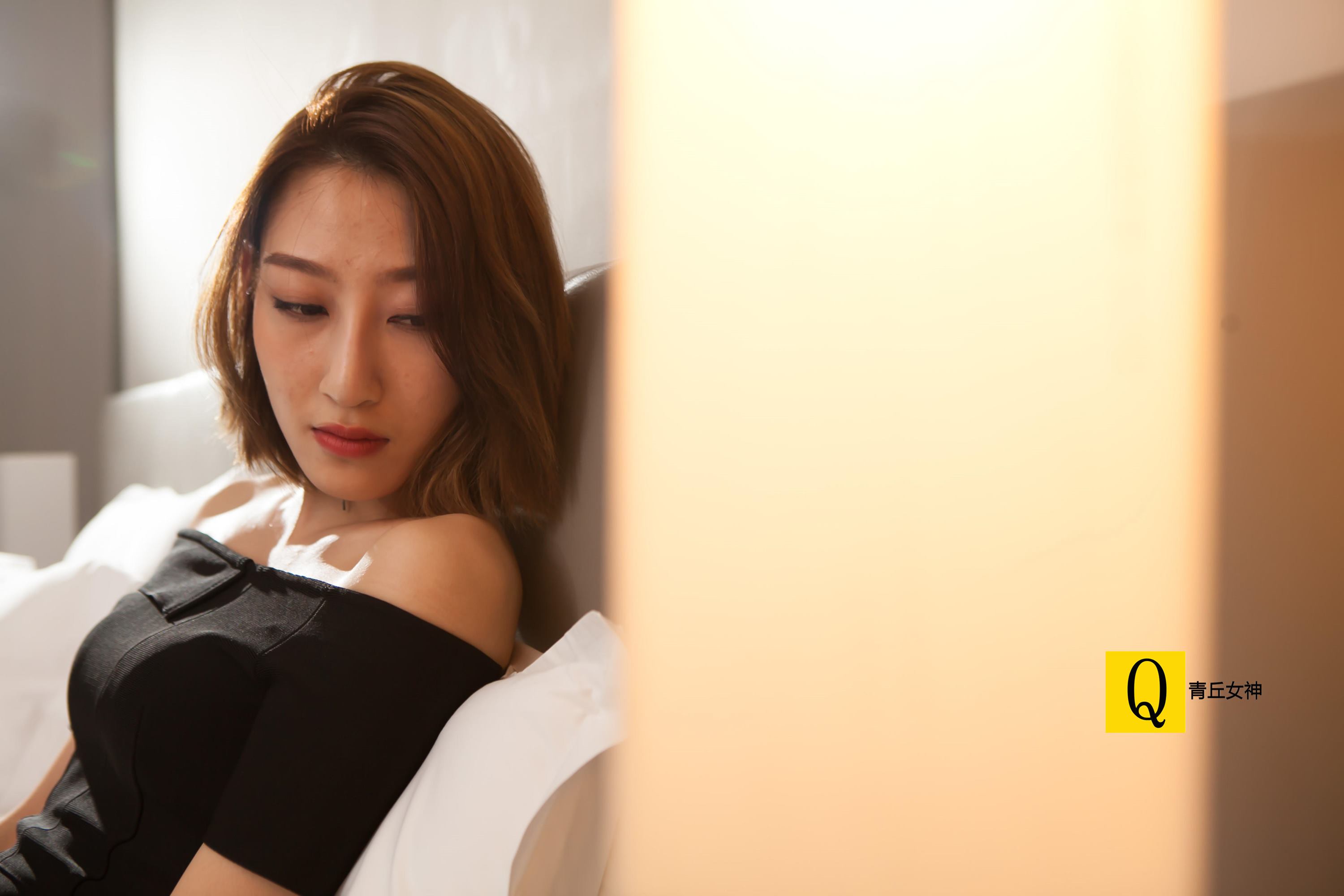 图片[1]-[青丘女神] NO.045 黑色礼服 [86P/28.1MB]-无料摄影圈