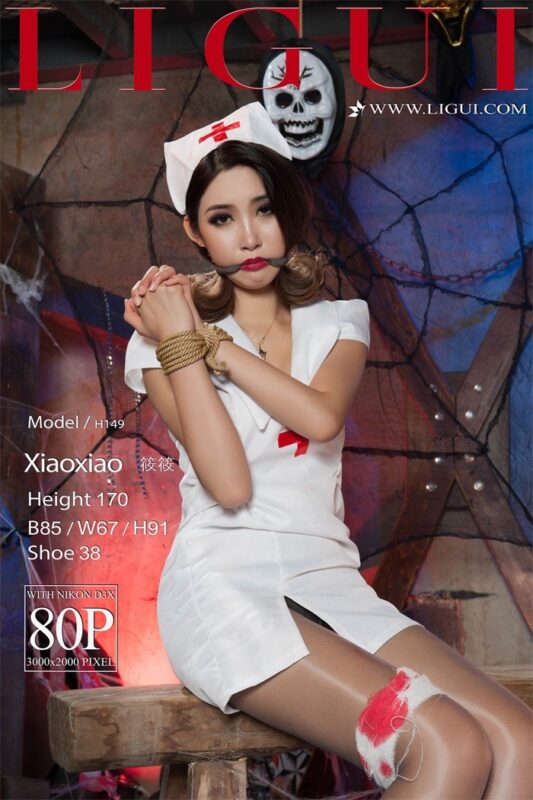 [Ligui丽柜] 2018.08.10 灰丝小护士 Model 筱筱 [80+1P/40MB]-无料摄影圈