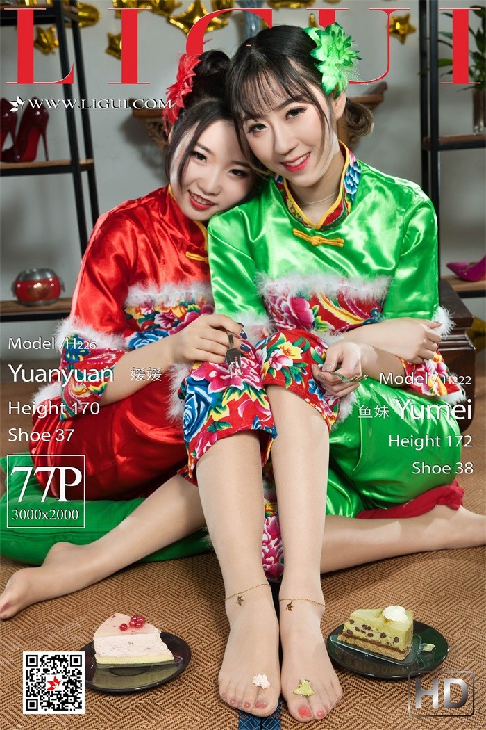 图片[2]-[Ligui丽柜] 2018.12.28 炫彩姐妹花 Model 媛媛&鱼妹 [77+1P/112MB]-无料摄影圈
