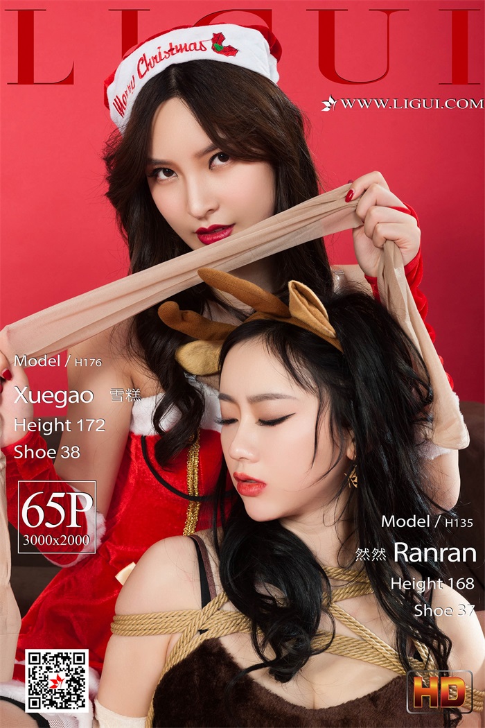 图片[2]-[Ligui丽柜] 2019.12.23《双生姐妹花》之圣诞大礼众筹版 [66P/159MB]-无料摄影圈